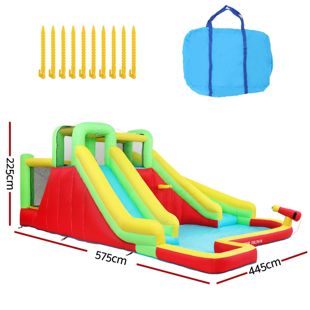 Doctor Dolphin Kids Inflatable Pool Water Slide Park Jumping Castle