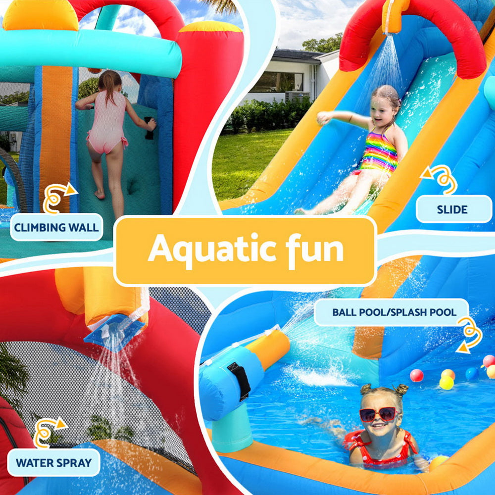 Kids Inflatable Water Slide Splash Pool Park Jumping Castle Bounce