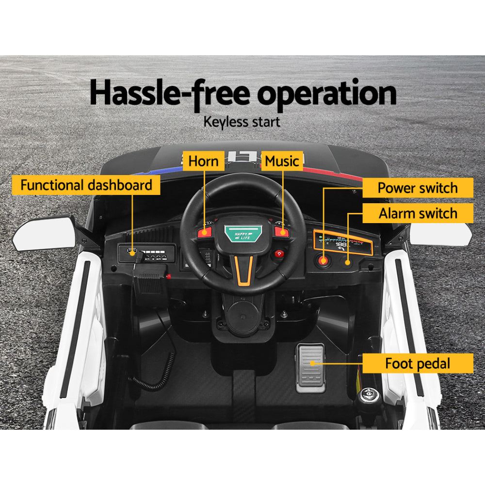 Rigo Kids Patrol Police Ride On Car