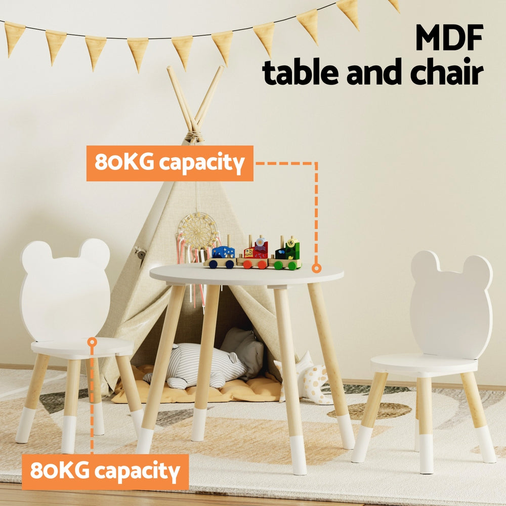 Keezi 3 Piece Kids Table and Chairs Set