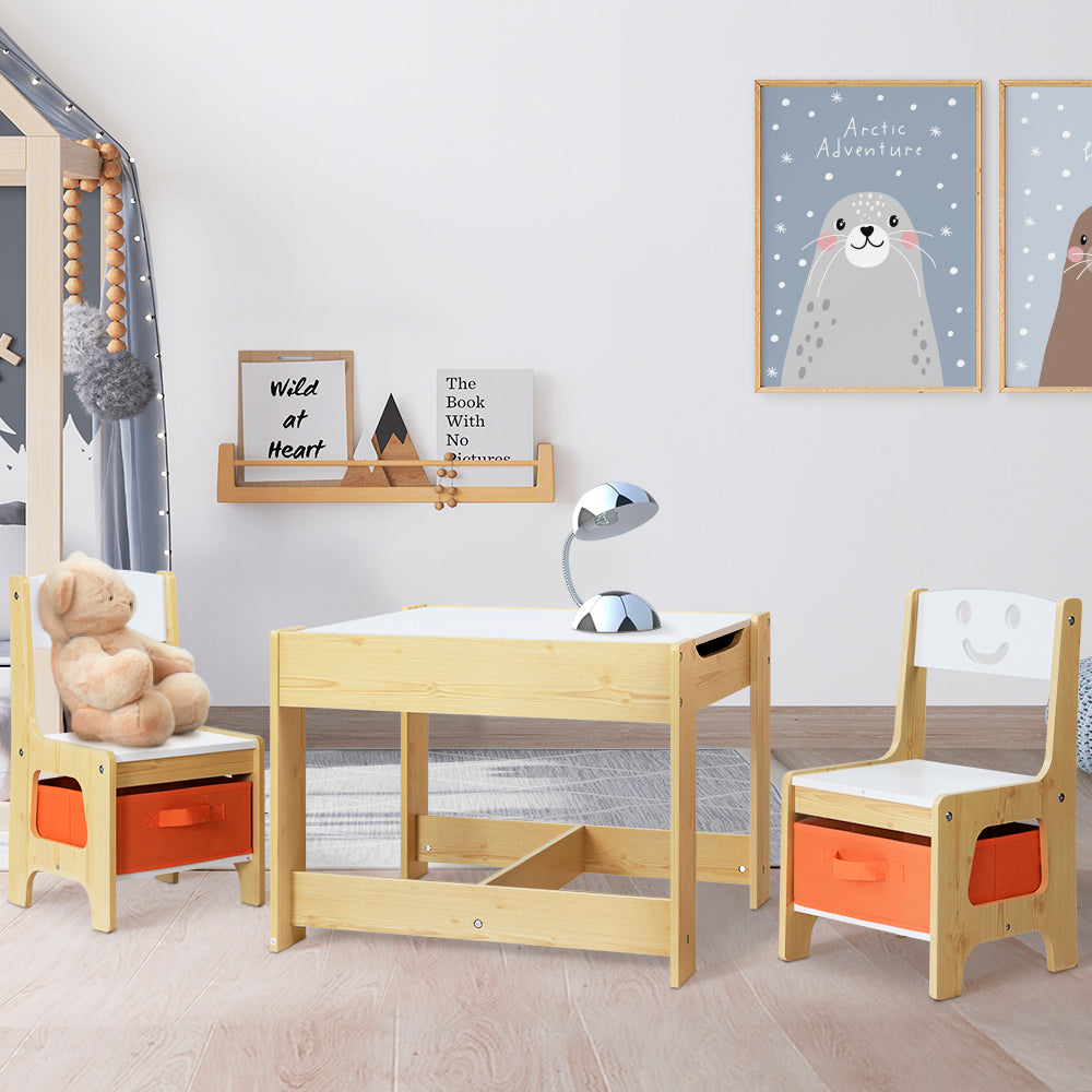 Keezi 3PCS Kids Table and Chairs Set