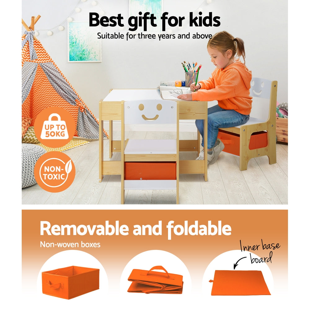 Keezi 3PCS Kids Table and Chairs Set